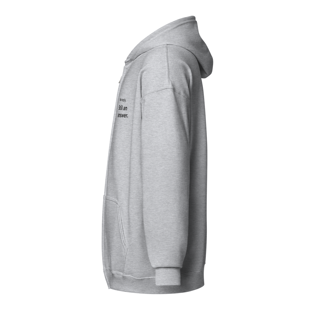 Gildan 18600 zip hoodie — Sport Grey left side