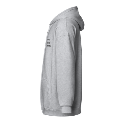 Gildan 18600 zip hoodie — Sport Grey left side
