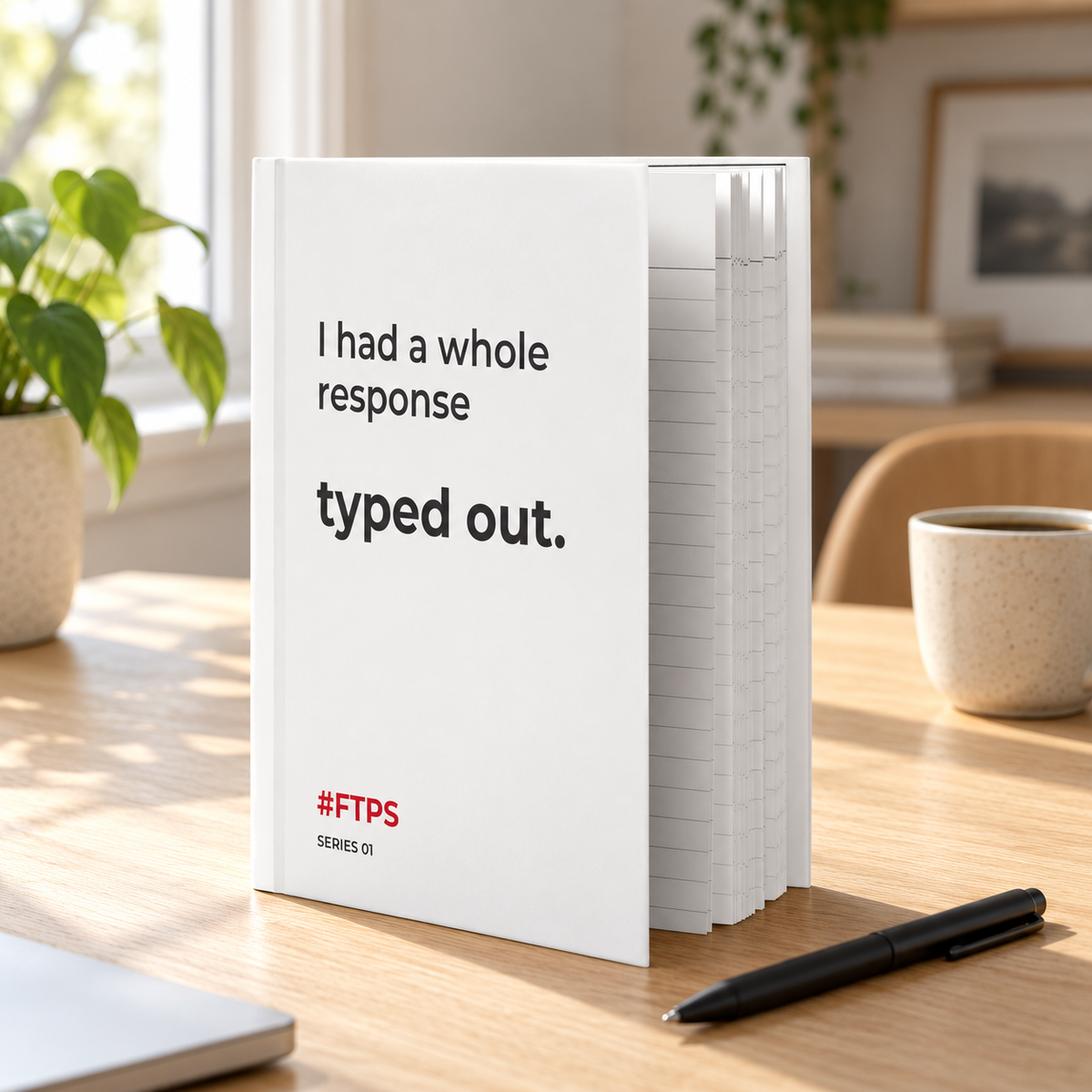 I Had a Whole Response Typed Out. Notebook