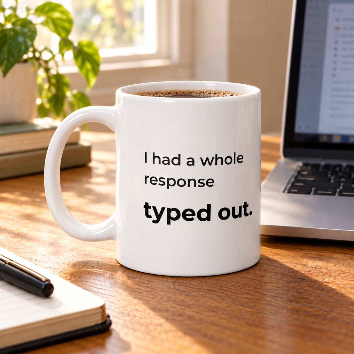 I Had a Whole Response Typed Out. Mug