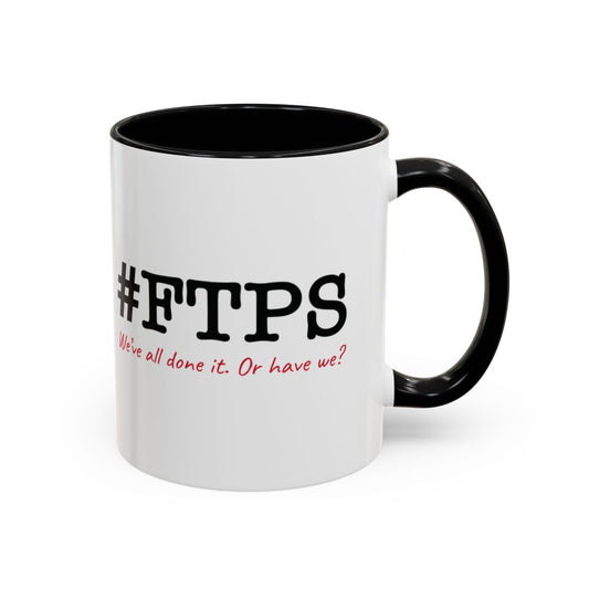 #FTPS Color-Accent Mug — black 11oz right