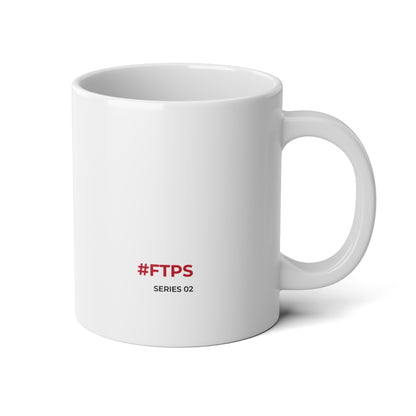 No Reply. Still an Answer. Jumbo Mug — 20oz red #FTPS / SERIES02 signature side