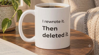 I Rewrote It. Then Deleted It. Mug